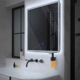 LED Spiegel Quadratisch | Touch-Schalter | Kaltweißes Licht - Reyze Seria Edge Model 1